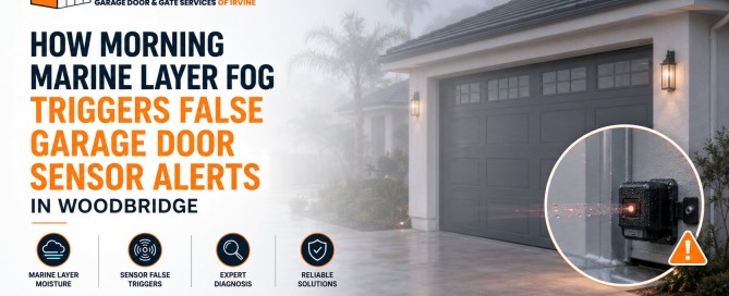 How Morning Marine Layer Fog Triggers False Garage Door Sensor Alerts in Woodbridge