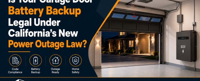 Is Your Garage Door Battery Backup Legal Under California's New Power Outage Law?