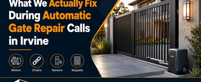 What We Actually Fix During Automatic Gate Repair Calls in Irvine