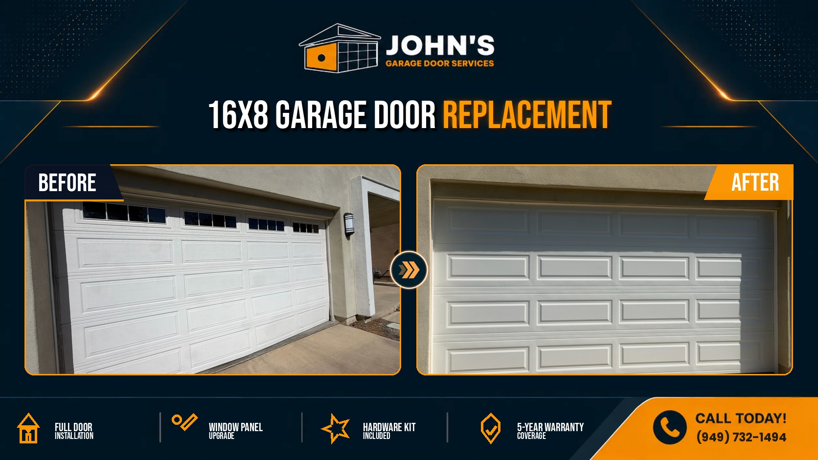 Garage Door Repair / Installation In Irvine, California 92618